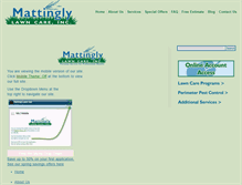 Tablet Screenshot of mattinglylawncare.com